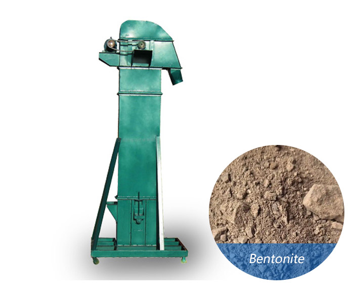 Bentonite conveying bucket elevator