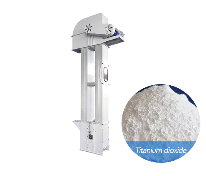 Titanium dioxide conveying bucket elevator