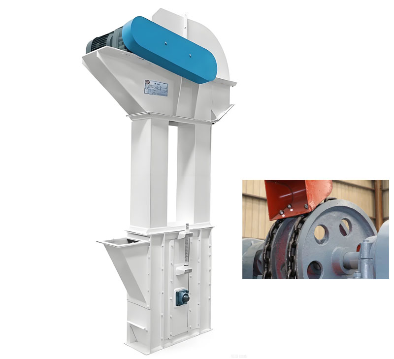 Heavy duty chain bucket elevator