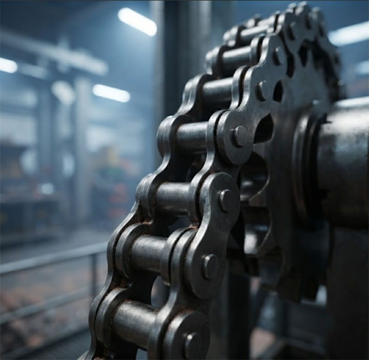 Precision-Forged Heat-Treated Alloy Steel Chain Designed to Resist Elongation in Mining Bucket Elevators